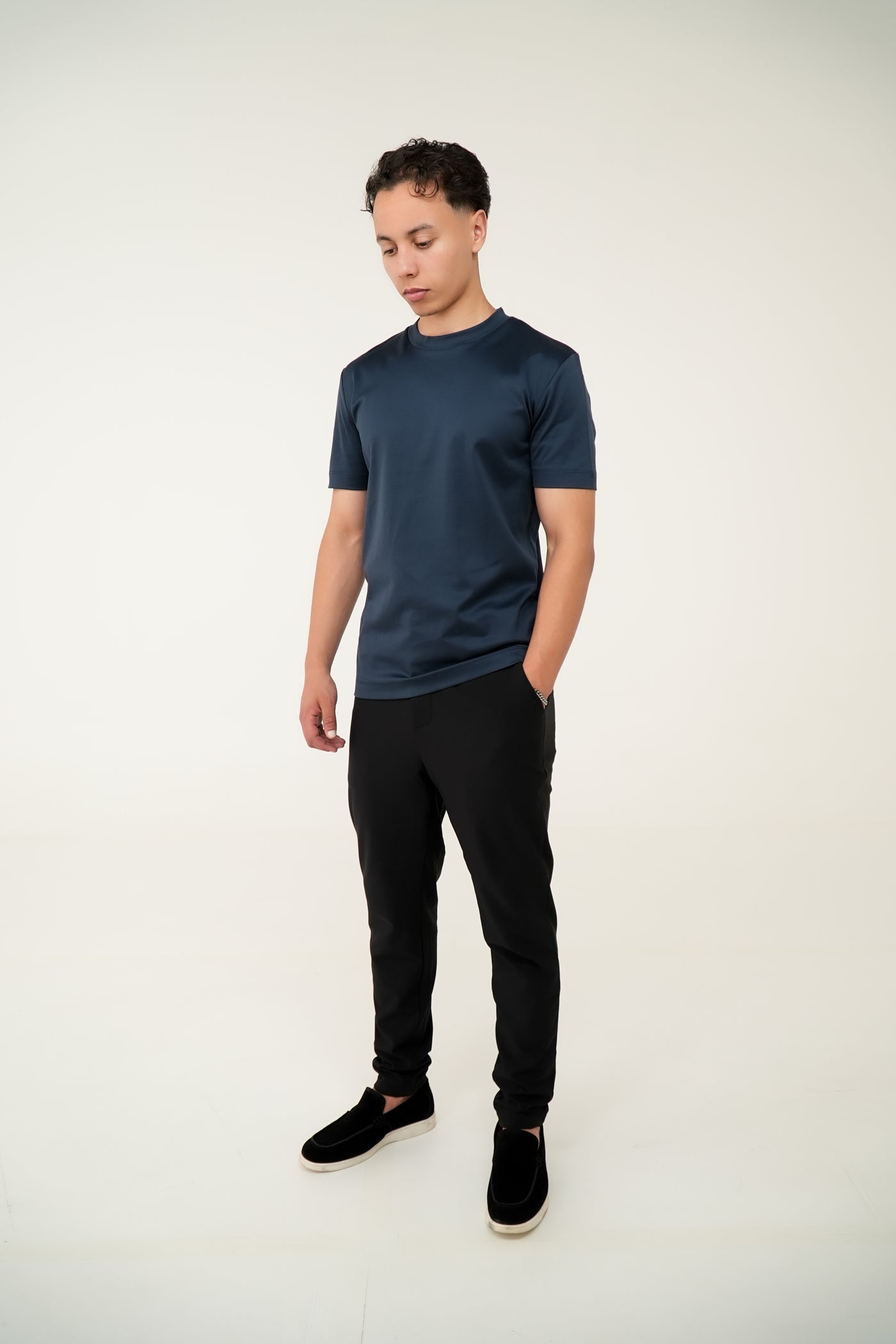 Suavé Het iconische T-shirt Middernachtblauw