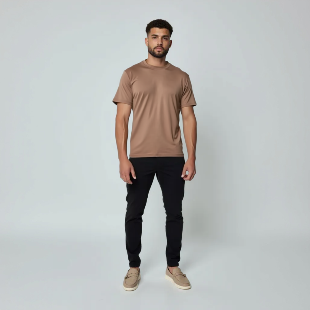 Suavé Het Iconische T-shirt Licht Taupe