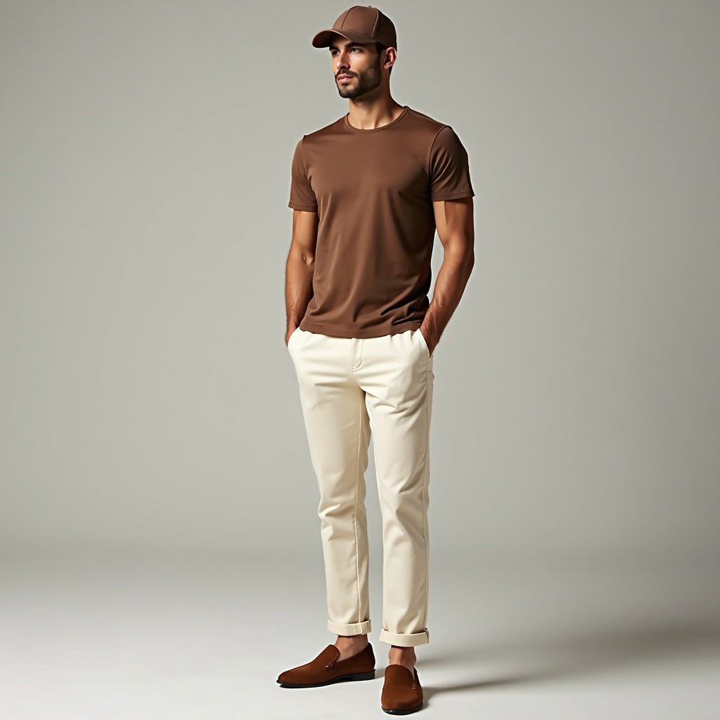Suavé Het Iconische T-shirt Mocha Bruin